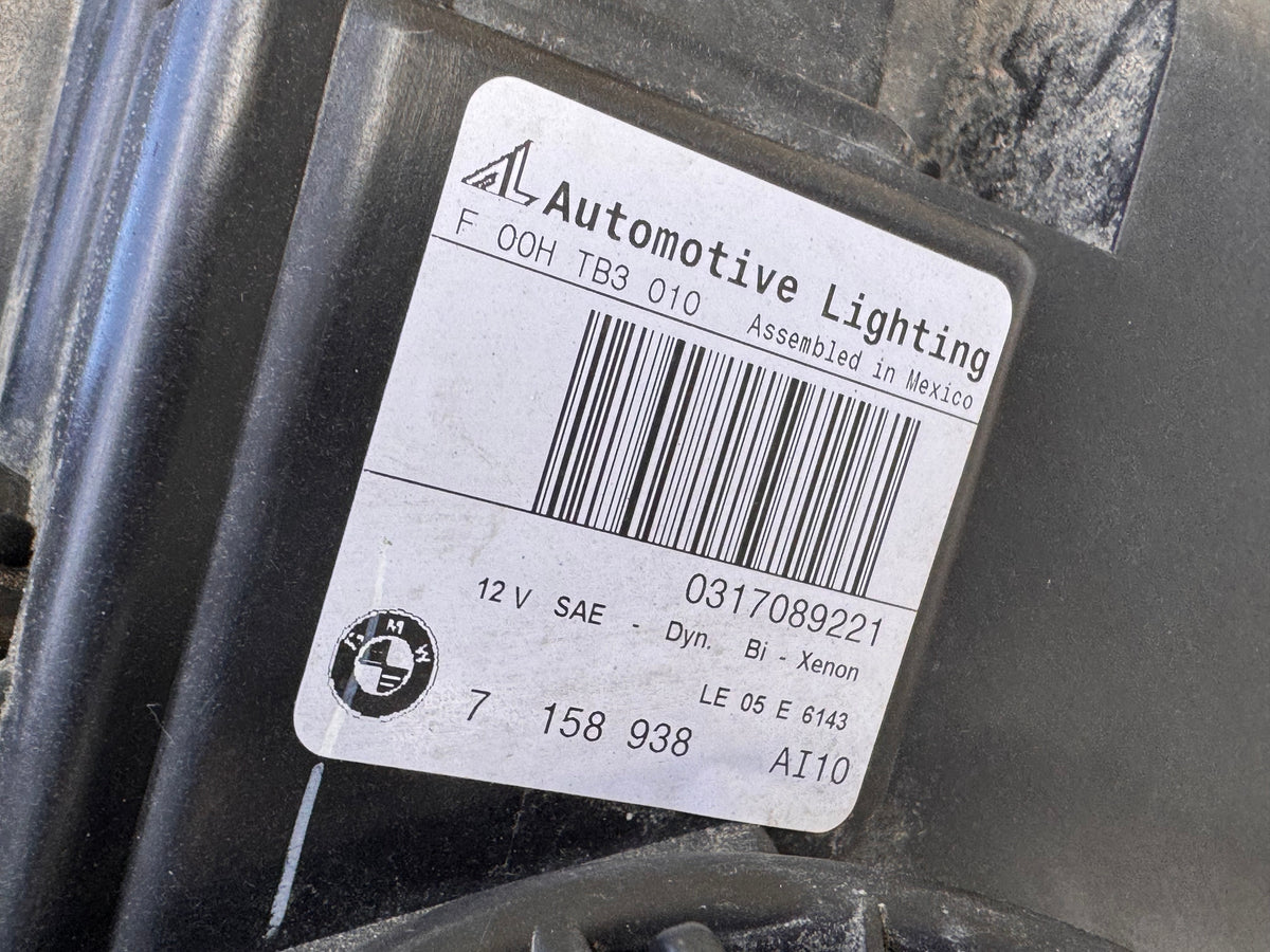 2007–2010 BMW X5 (E70) Adaptive Bi-Xenon Headlight Assembly PAIR Passenger Side OEM 7158938