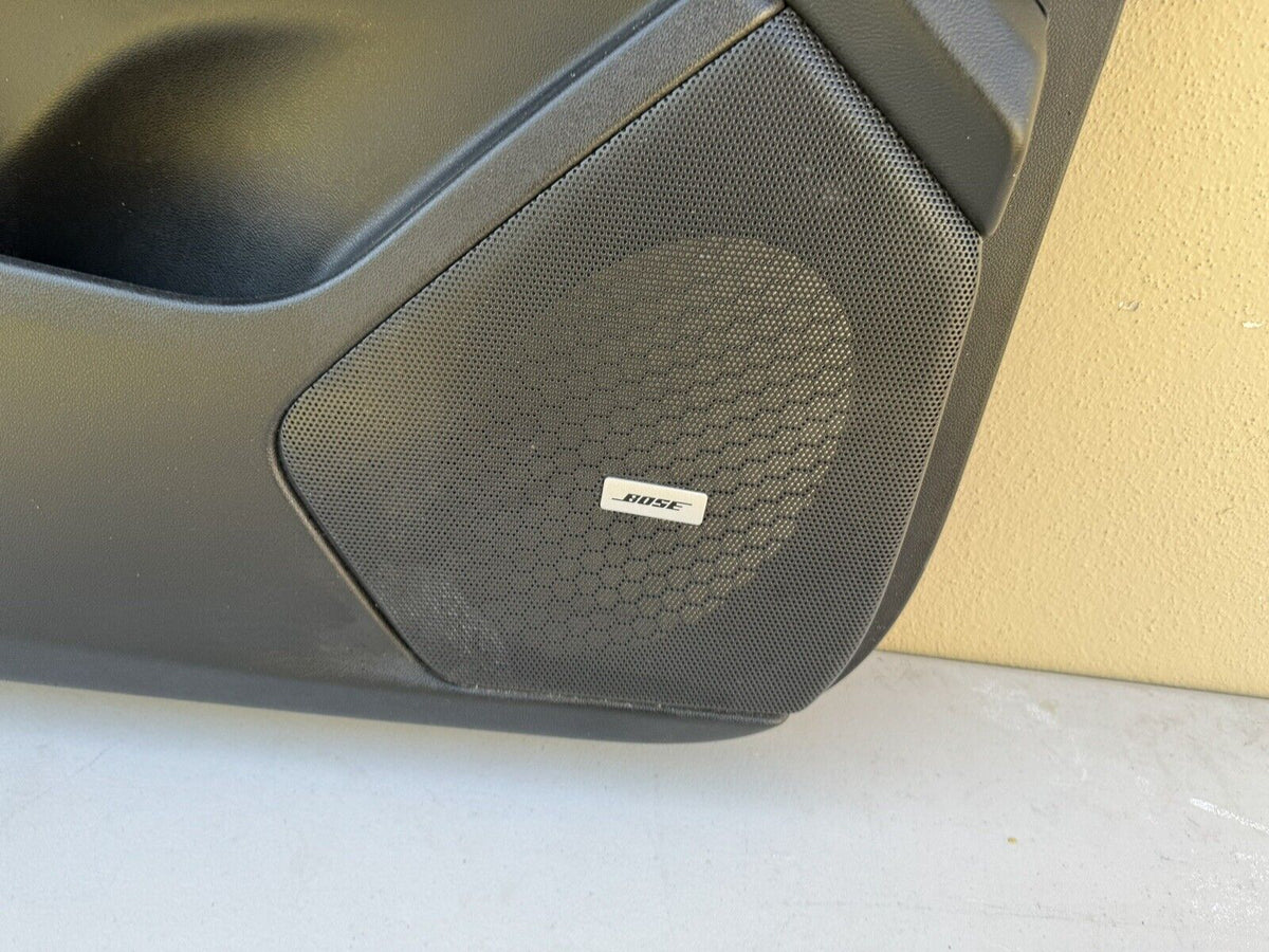 Left driver side front door trim panel detail
