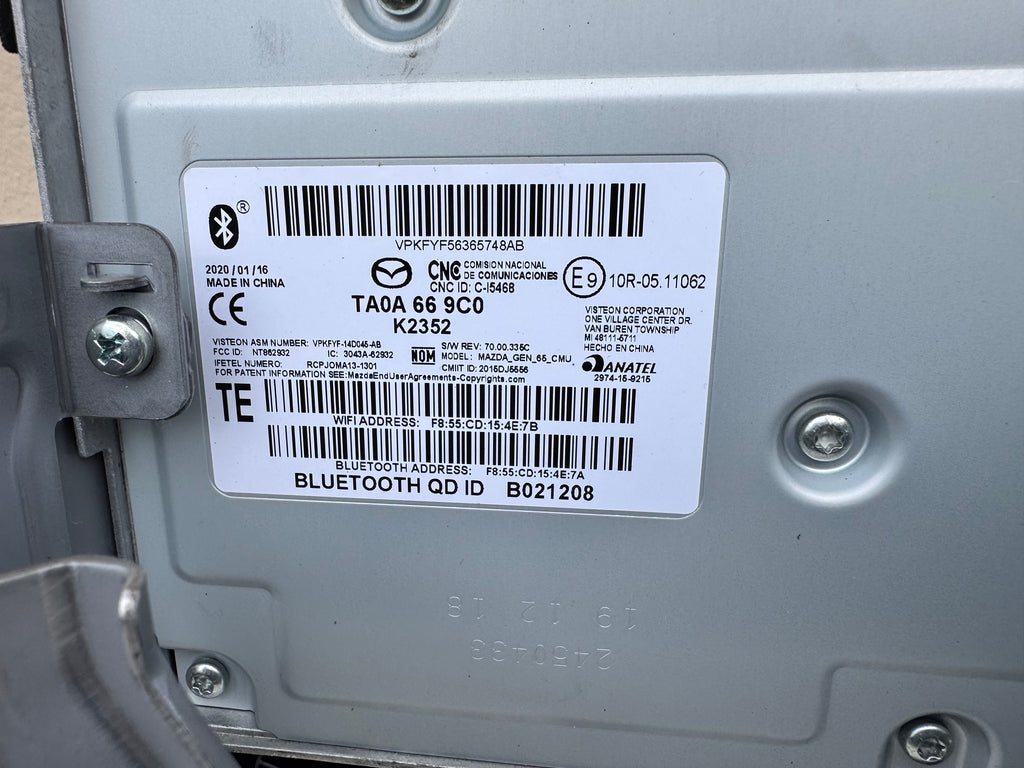 2017-2020 MAZDA CX-5 Navigation Radio Receiver Unit Display OEM
