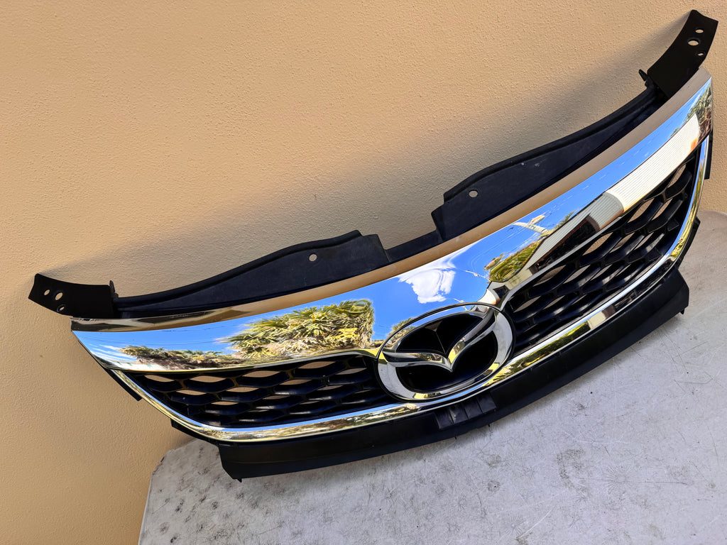 2010-2012 Mazda CX-9 Xenon HID Headlight Assembly PAIR w/ Upper Grille OEM