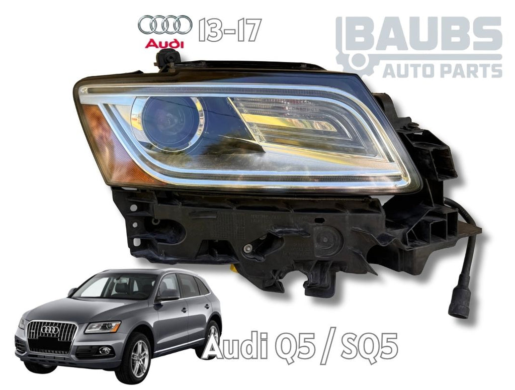 2013-2017 Audi Q5 Right Side HID Headlight Assembly OEM 8R0941006E