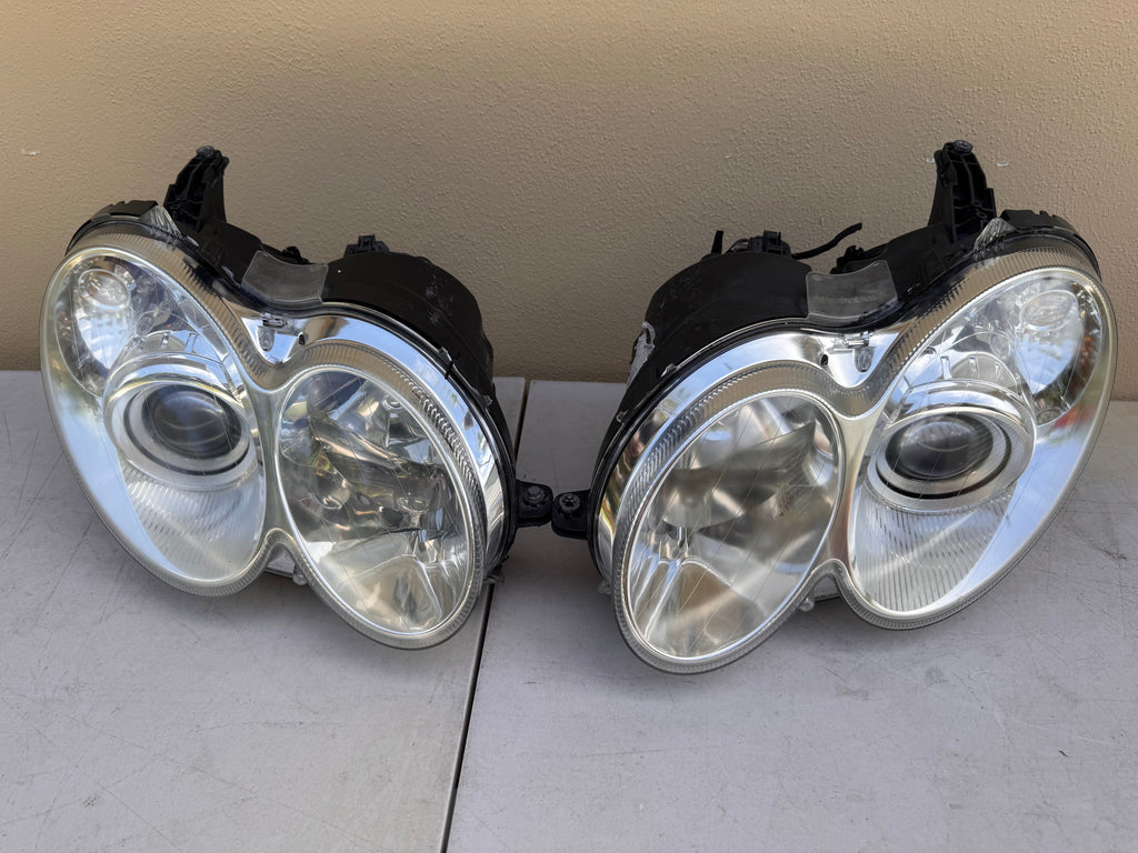 OEM Mercedes-Benz CLK W209 Bi-Xenon HID AFS Headlight Assembly Pair | 2003–2009 CLK320 CLK350 CLK500 CLK55 AMG