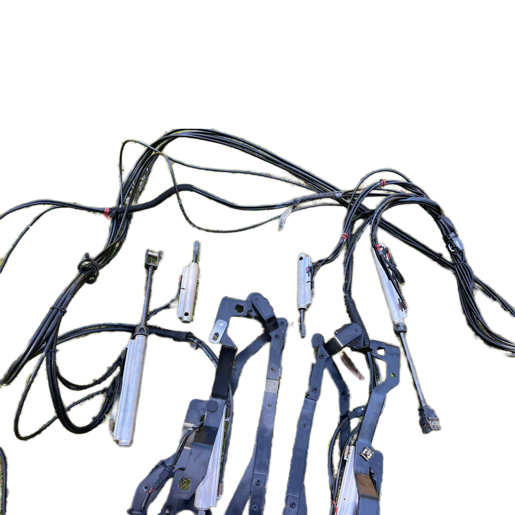 04-11 Saab 9-3 Convertible Top Pump Motor 7 Hydraulic Cylinder Ram with Lines