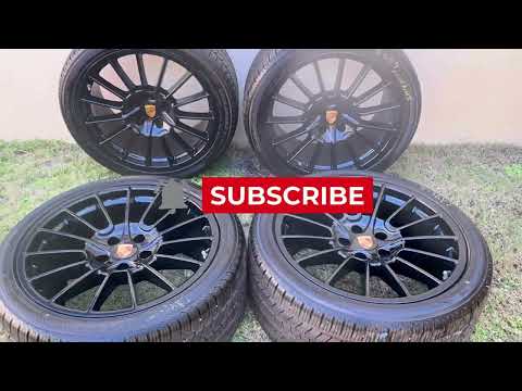 Shows Rims on Porsche Cayenne GTS
