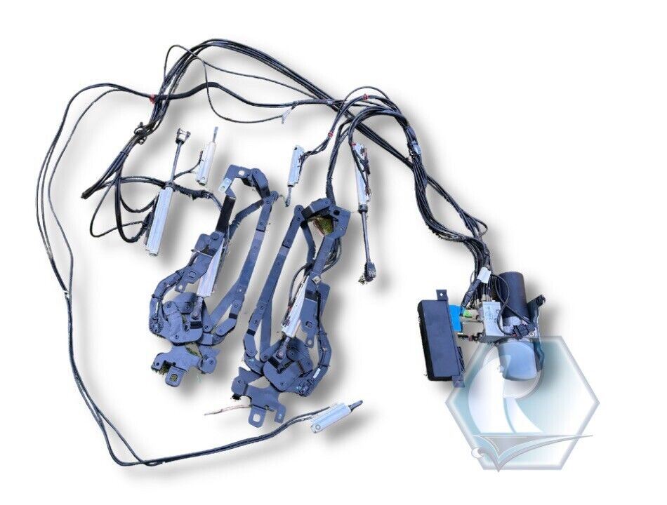 04-11 Saab 9-3 Convertible Top Pump Motor 7 Hydraulic Cylinder Ram with Lines