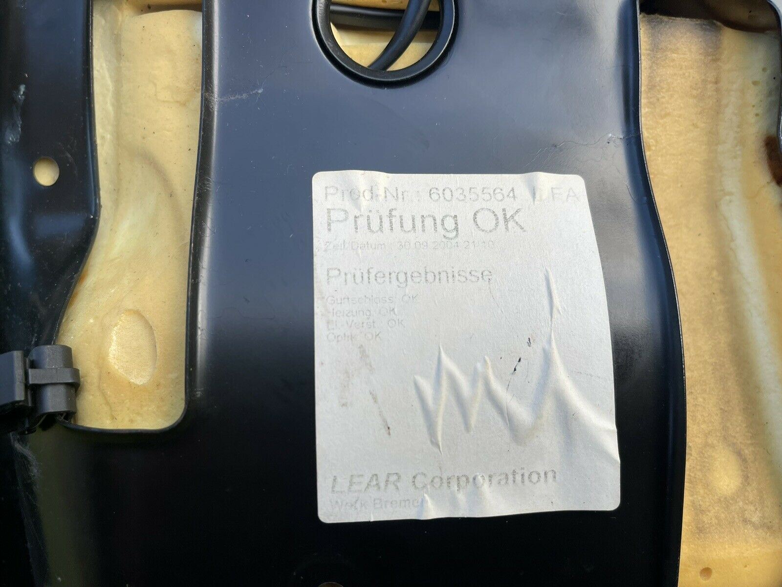 05-06 Chrysler Crossfire SRT-6  SRT6 AMG Seat Bottom Skin Leather Suede Left OEM