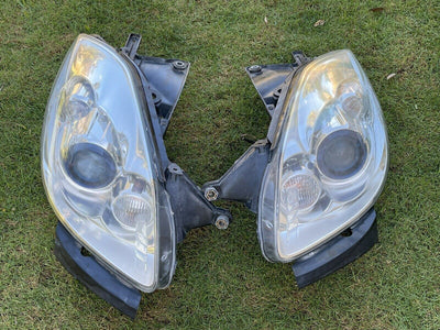 08-12 Buick Enclave Xenon HID Headlight Assembly LH+RH Pair NON-AFS OEM