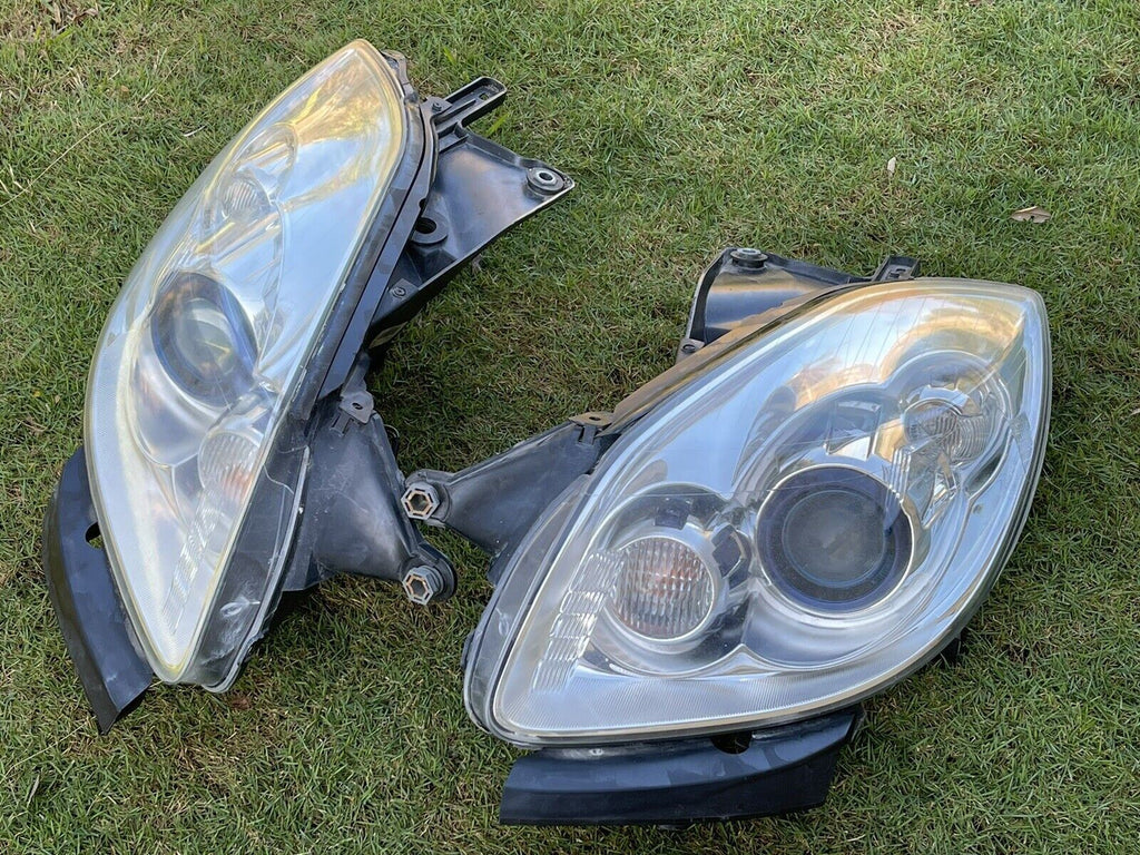 08-12 Buick Enclave Xenon HID Headlight Assembly LH+RH Pair NON-AFS OEM