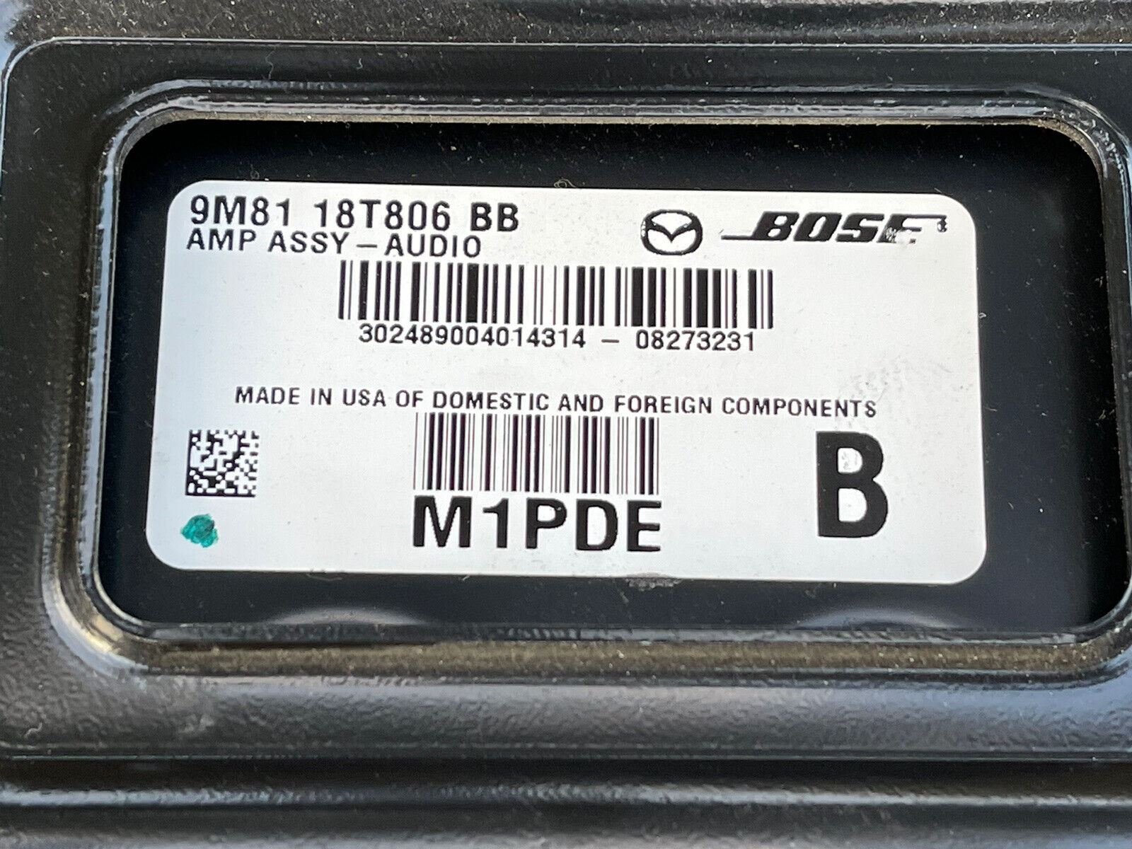 2009-2013 Mazda 6 Bose Amplifier Amp – rightchoiceautoparts