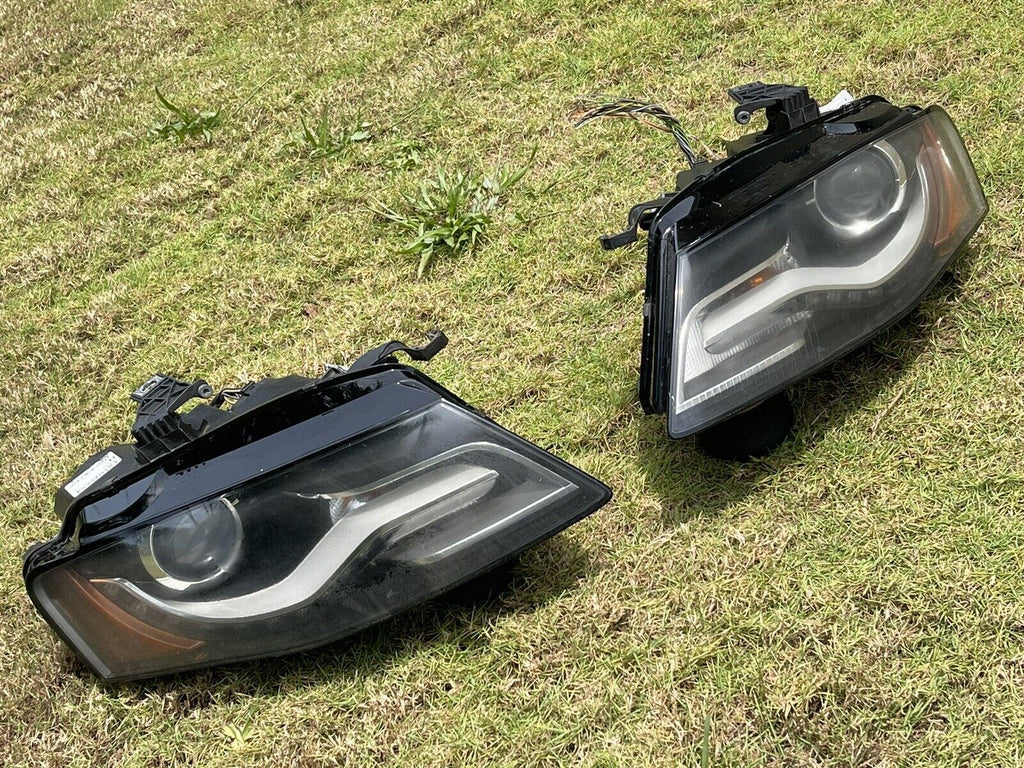09-12 AUDI A4 S4 XENON LED HID HEADLIGHT ASSEMBLY LEFT+RIGHT OEM