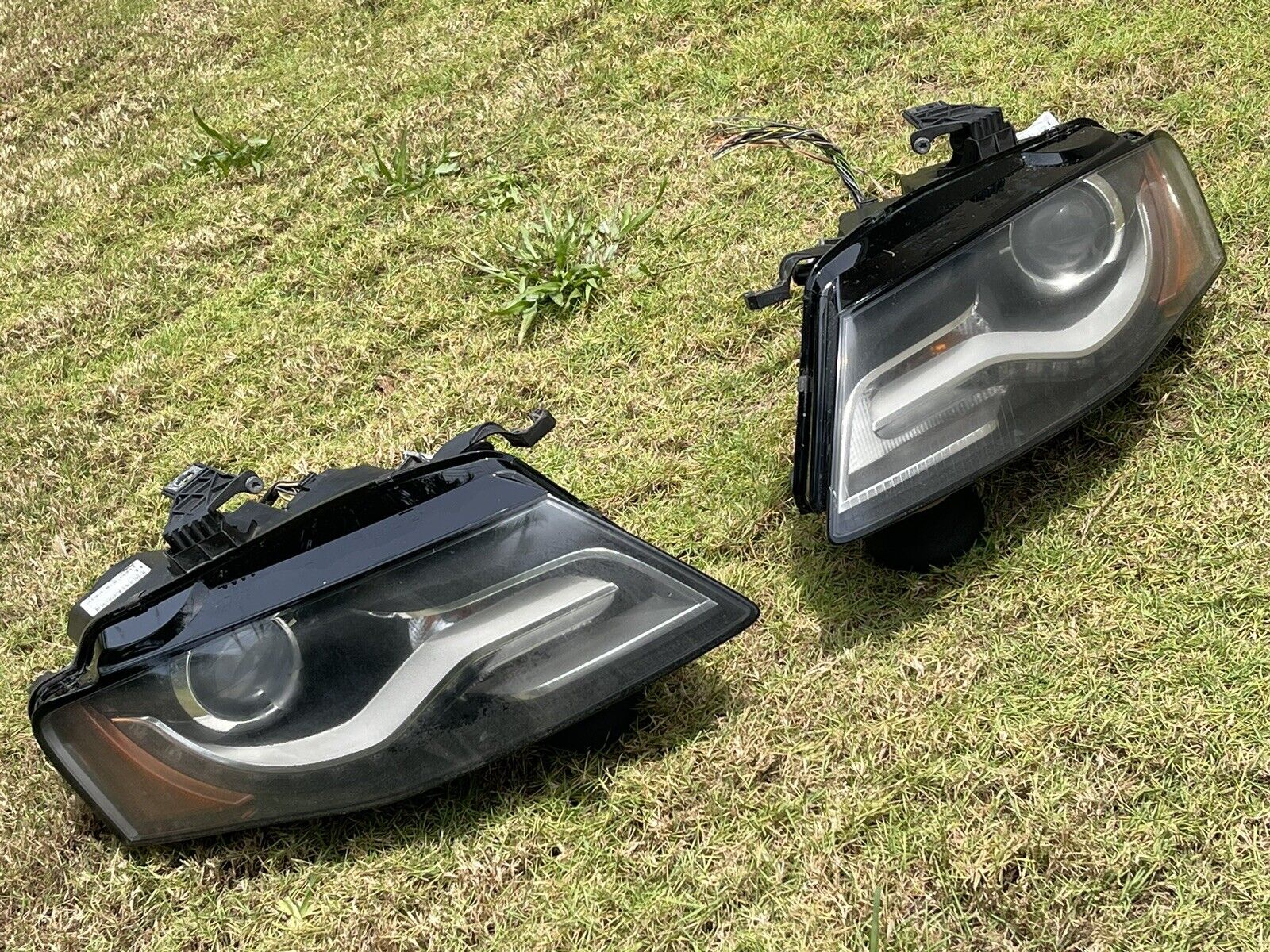 09-12 AUDI A4 S4 XENON LED HID HEADLIGHT ASSEMBLY LEFT+RIGHT OEM