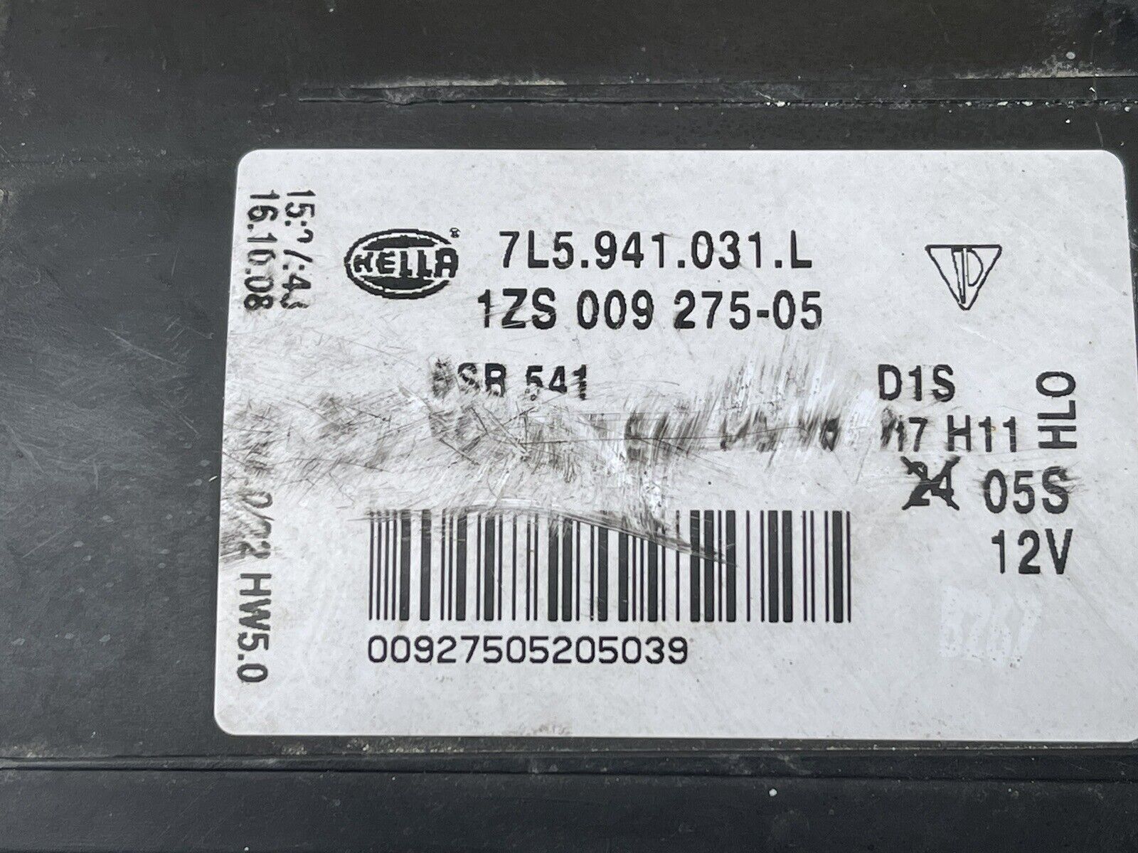 2008-2010 Porsche Cayenne OEM AFS HID Xenon Headlight Assembly LH