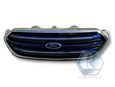 2013-2019 Ford Taurus Limited OEM Front Bumper Grille Blue & Chrome w/ Emblem