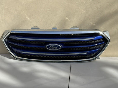 2013-2019 Ford Taurus Limited OEM Front Bumper Grille Blue & Chrome w/ Emblem