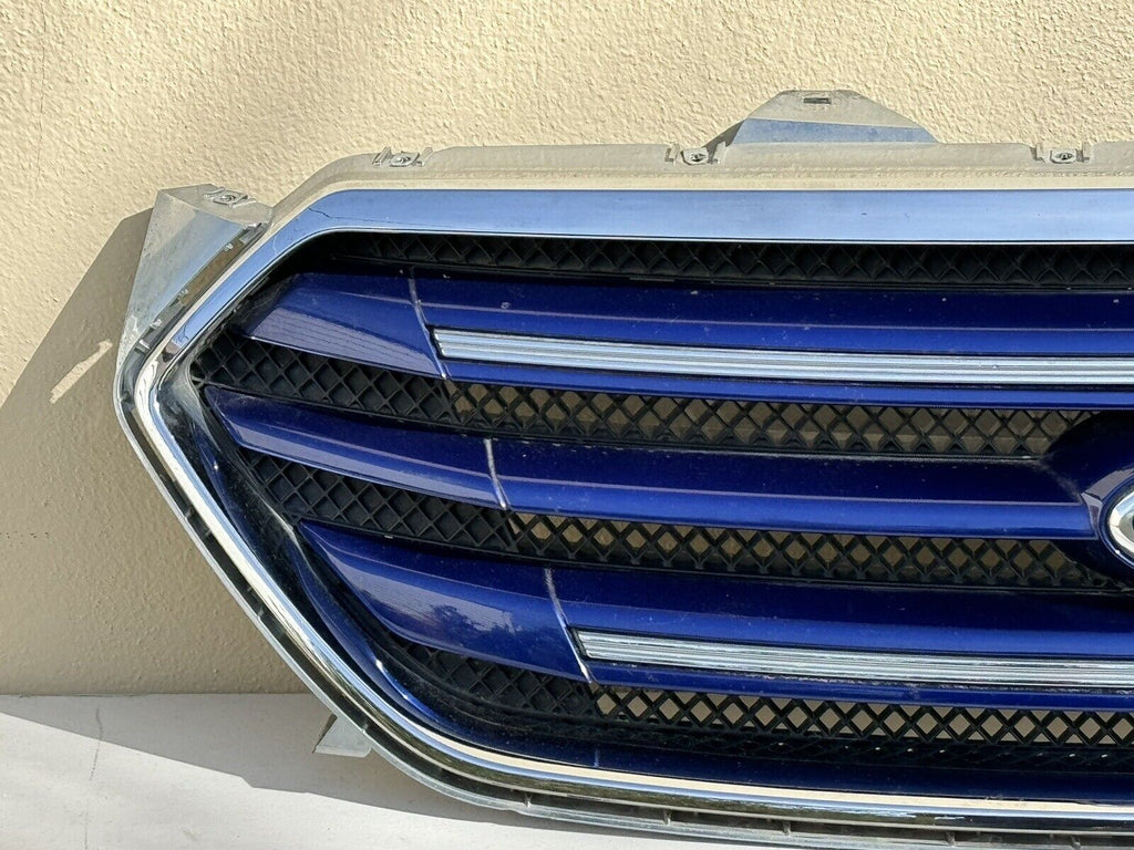 2013-2019 Ford Taurus Limited OEM Front Bumper Grille Blue & Chrome w/ Emblem