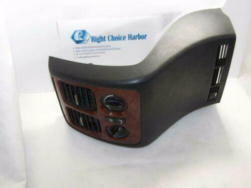 01-06 Acura MDX Rear Center Console A/C Climate Control Bezel EBONY WOOD GRAIN - rightchoiceautoparts