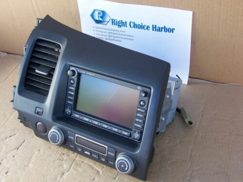 07-09 Honda Civic Navigation GPS Radio climate control system 39541-SNA-A3101-M1 - rightchoiceautoparts