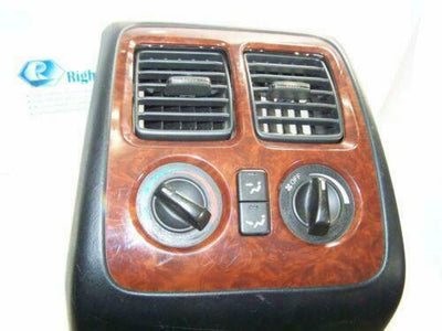 01-06 Acura MDX Rear Center Console A/C Climate Control Bezel EBONY WOOD GRAIN - rightchoiceautoparts