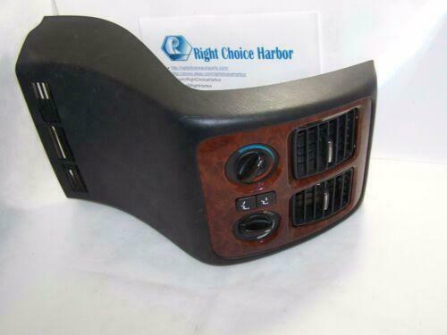 01-06 Acura MDX Rear Center Console A/C Climate Control Bezel EBONY WOOD GRAIN - rightchoiceautoparts