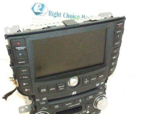 04-06 Acura TL Navigation GPS Display Screen Climate Control Radio CD Player OEM - rightchoiceautoparts