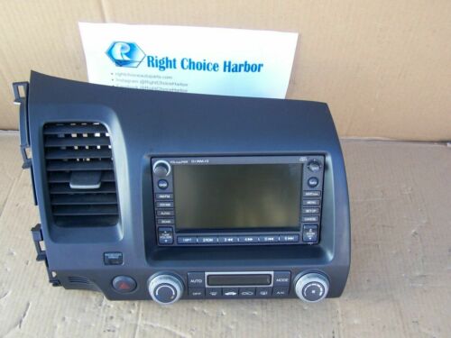 07-09 Honda Civic Navigation GPS Radio climate control system 39541-SNA-A3101-M1 - rightchoiceautoparts
