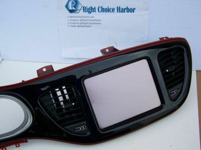 13-16 Dodge Dart Dash Panel Navigation Display Screen w/Bezel 05091143AE - rightchoiceautoparts