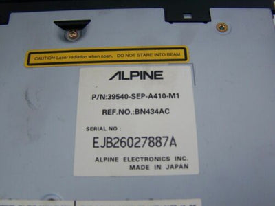 04-06 Acura TL Navigation GPS DVD ROM Disc Drive Alpine 39540-SEP-A410-M1 - rightchoiceautoparts